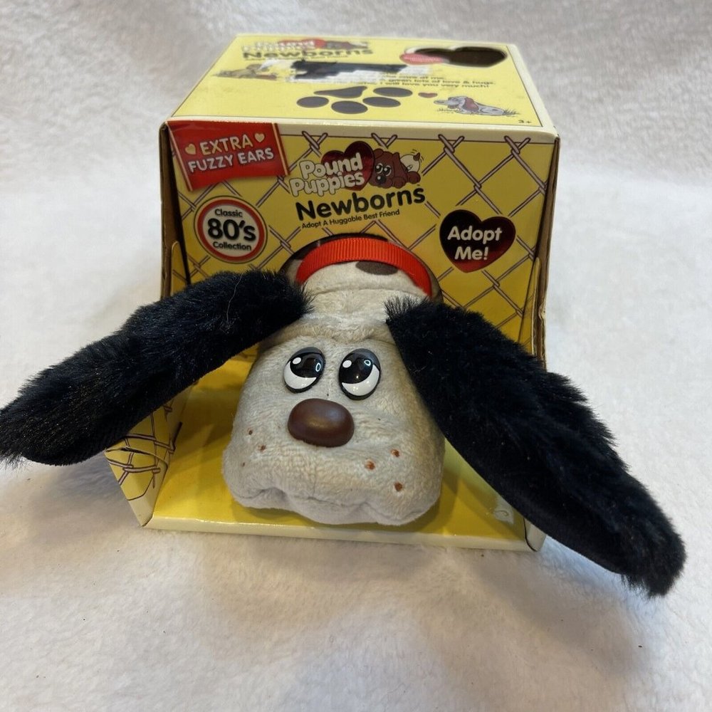 Pound Puppies Newborns Gray Freckles Stuffed Animal Plush Classic 80s Collection